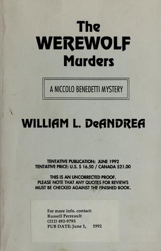 The Werewolf Murders
